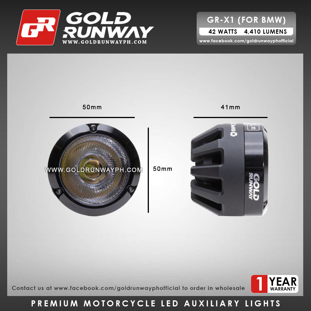 Gold Runway GR-X1 (for BMW) 42W 6300K 4410LM Motorcycle Lights