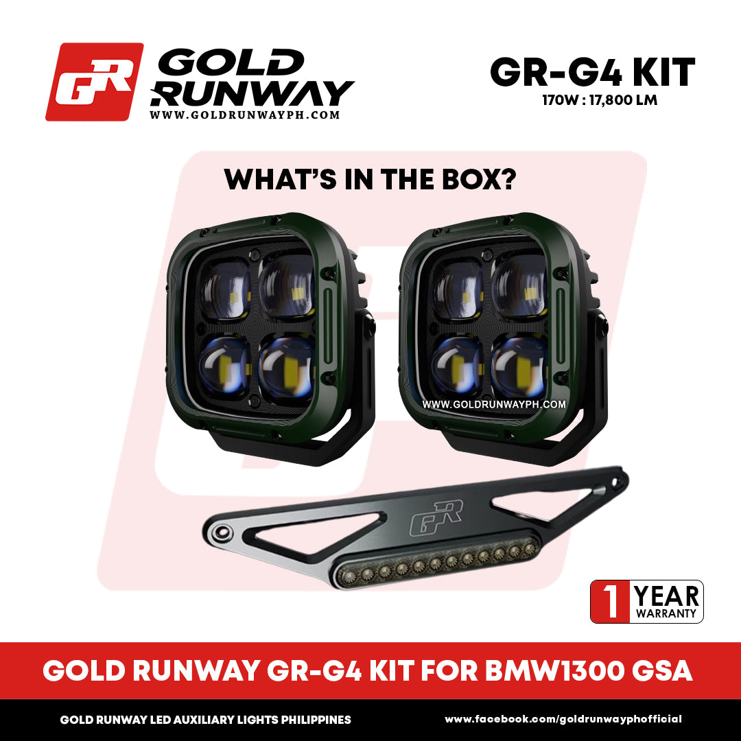 Gold Runway GR-G4 KIT FOR BMW1300 GSA 170W Motorcycle Lights