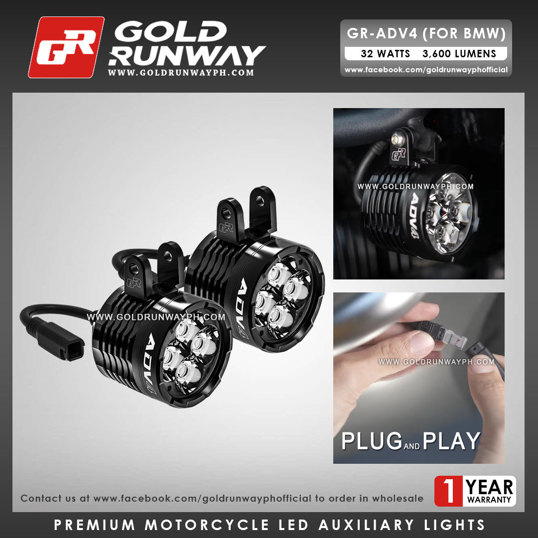 Gold Runway GR-ADV4 (for BMW) 32W 6300K 3600LM Motorcycle Lights