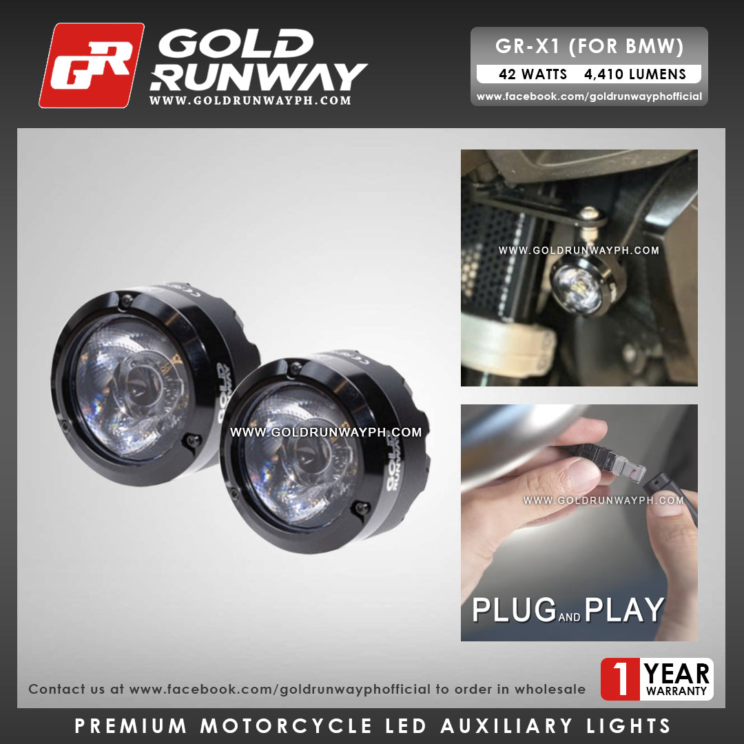 Gold Runway GR-X1 (for BMW) 42W 6300K 4410LM Motorcycle Lights