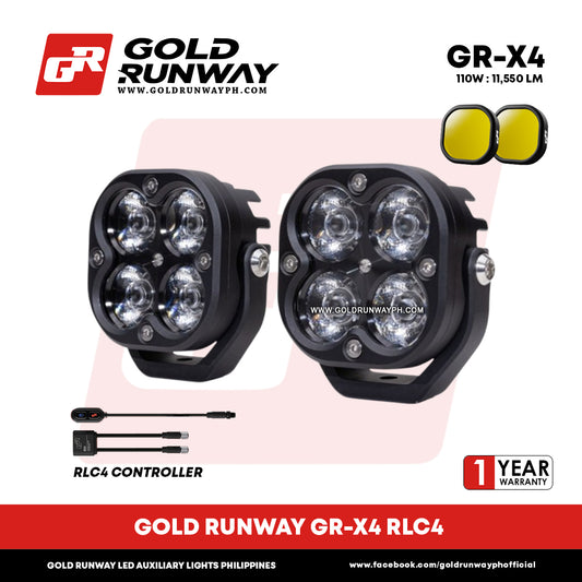 Gold Runway GR-X4 RLC4 110W 6300K 11550LM Motorcycle Lights