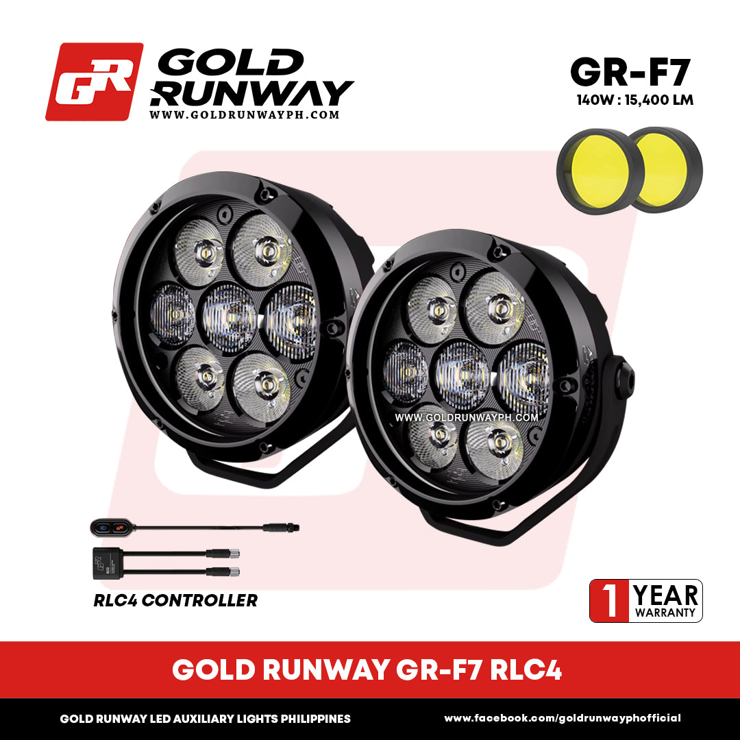 Gold Runway GR-F7 RLC4 140W 6300K 11000LM Motorcycle Lights