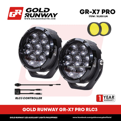 Gold Runway GR-X7 PRO RLC3 170W 6300K 17850LM Motorcycle Lights