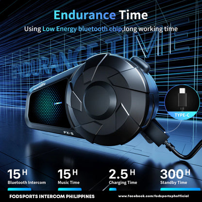Fodsports FX-S Motorcycle Helmet Bluetooth Intercom