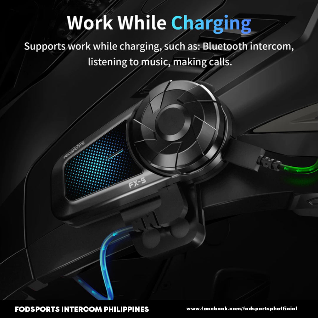 Fodsports FX-S Motorcycle Helmet Bluetooth Intercom