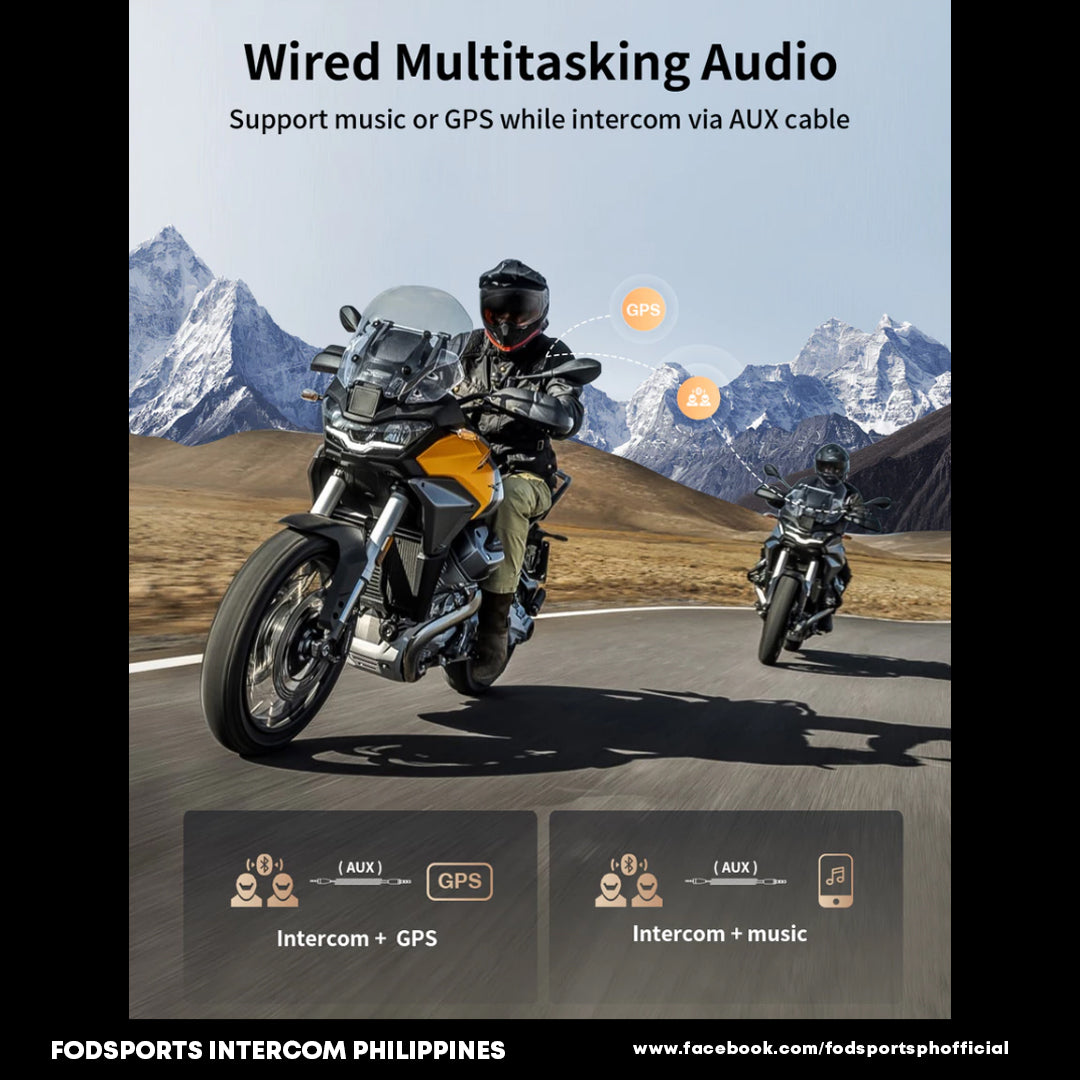 Fodsports FX-8 AIR Motorcycle Helmet Bluetooth Intercom