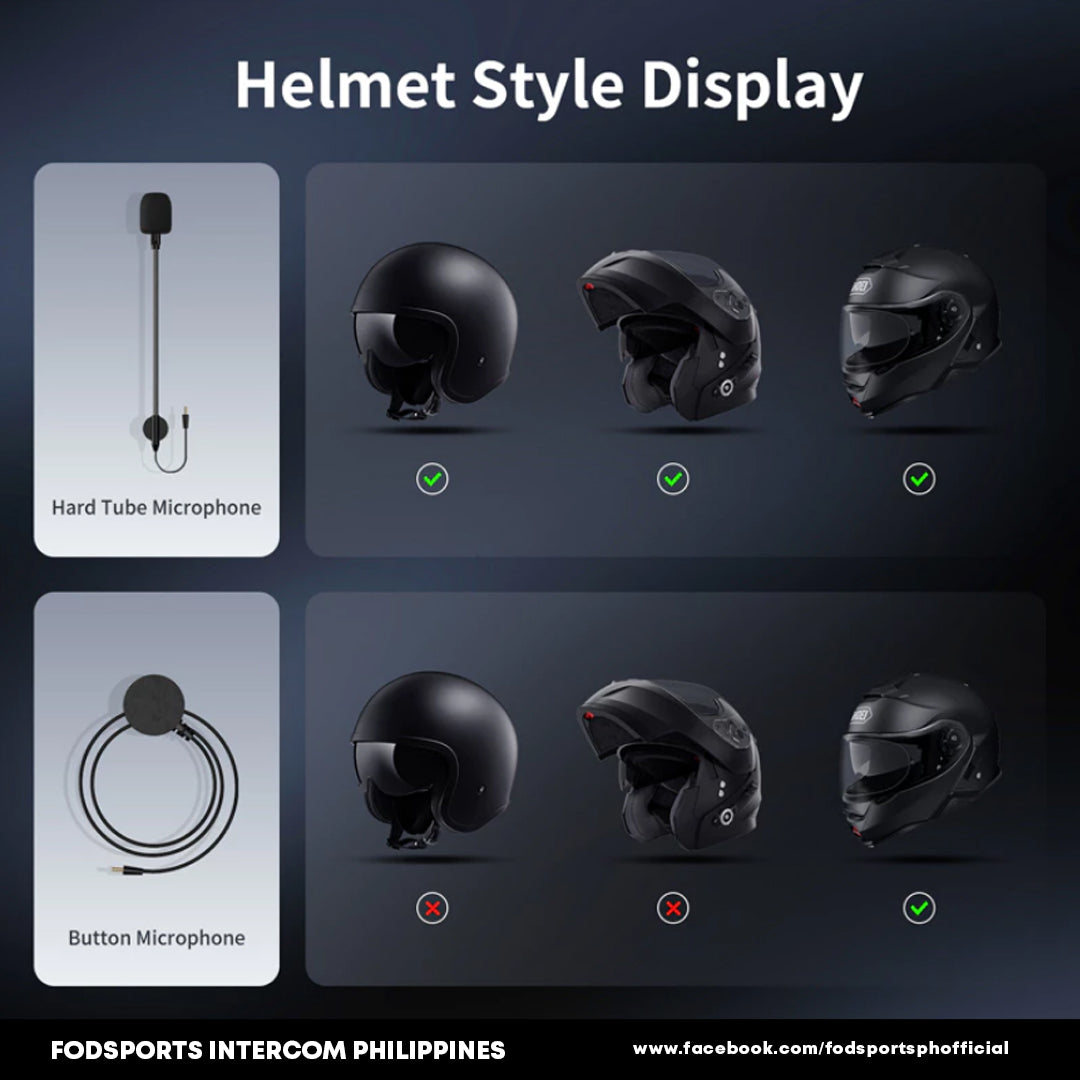 Fodsports T1-PRO Motorcycle Helmet Bluetooth Intercom
