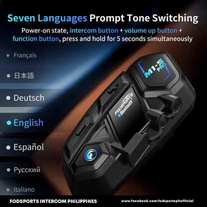 Fodsports M1-S PRO Motorcycle Helmet Bluetooth Intercom