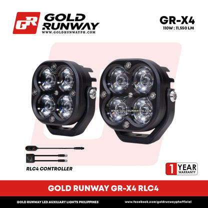 Gold Runway GR-X4 RLC4 110W 6300K 11550LM Motorcycle Lights