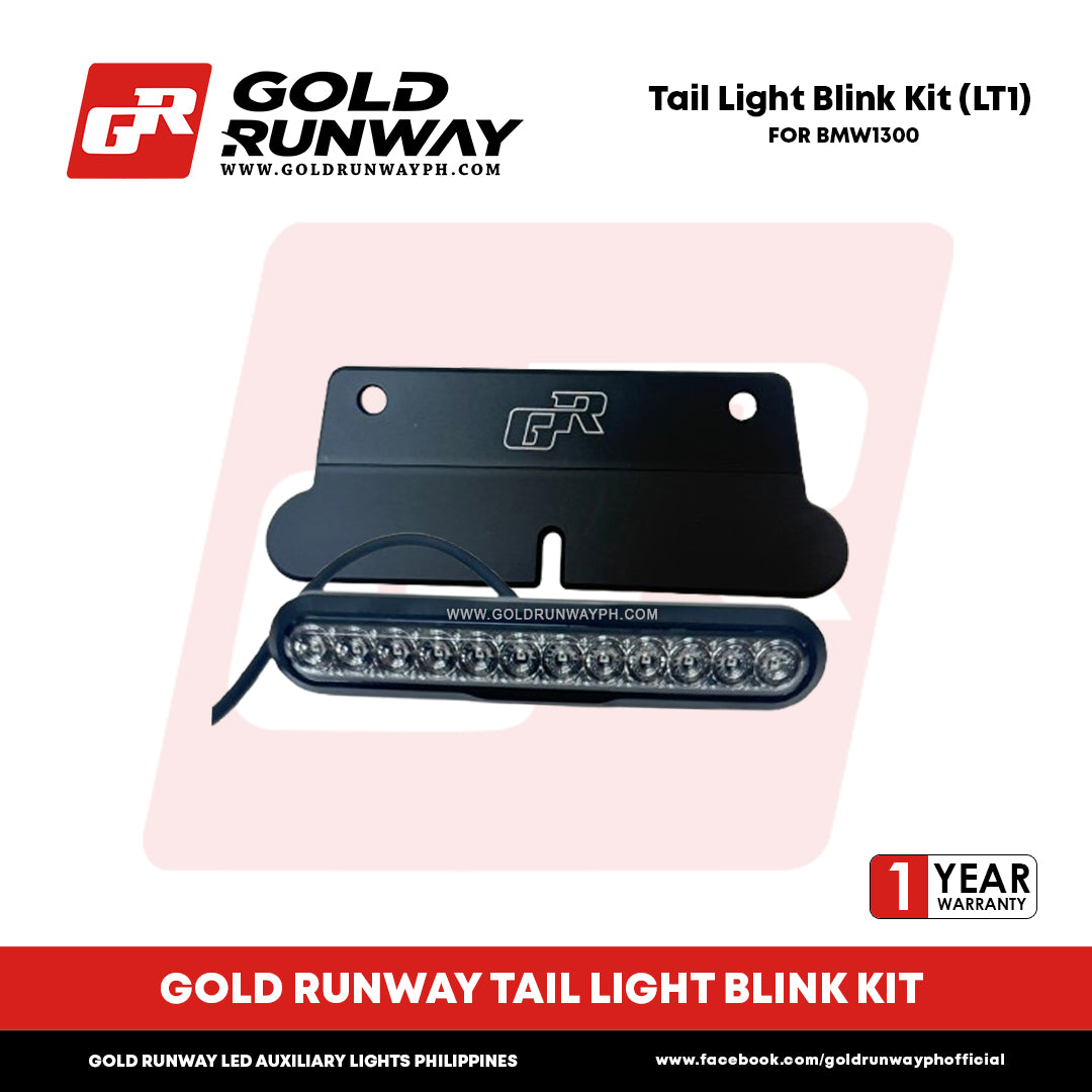 Gold Runway Tail Light Blink Kit (LT1) for BMW R 1300 GS