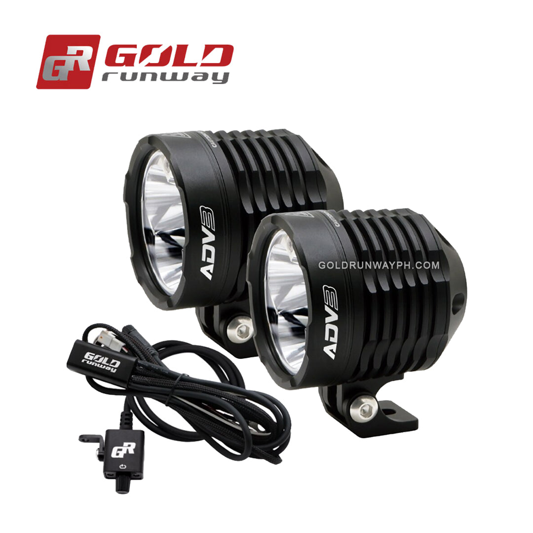 Gold Runway GR-ADV3 Spot 30W 6000K 3000LM Motorcycle Lights