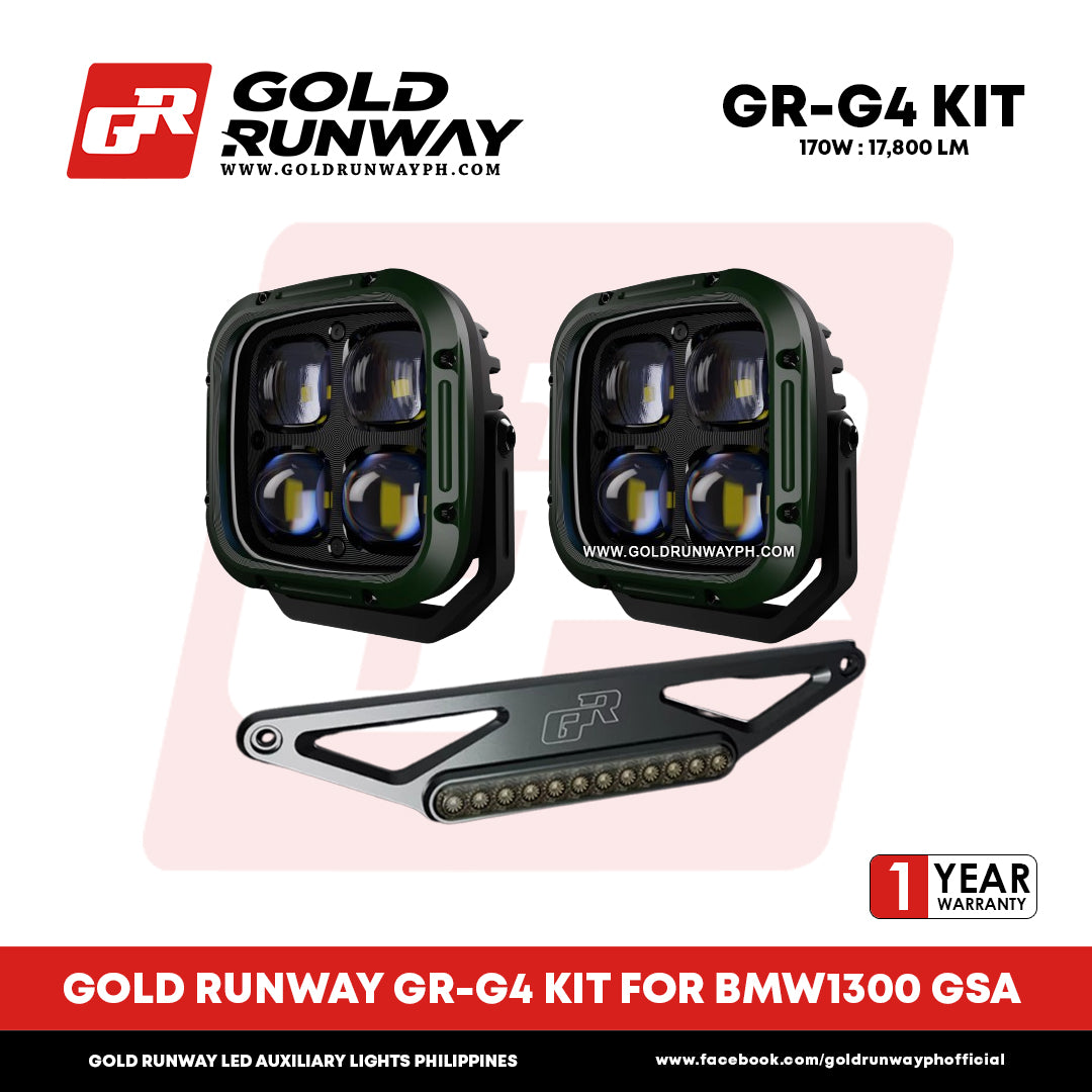 Gold Runway GR-G4 KIT FOR BMW1300 GSA 170W Motorcycle Lights