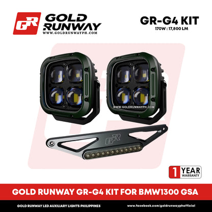 Gold Runway GR-G4 KIT FOR BMW1300 GSA 170W Motorcycle Lights