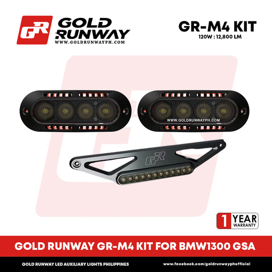 Gold Runway GR-M4 KIT FOR BMW1300 GSA 120W Motorcycle Lights