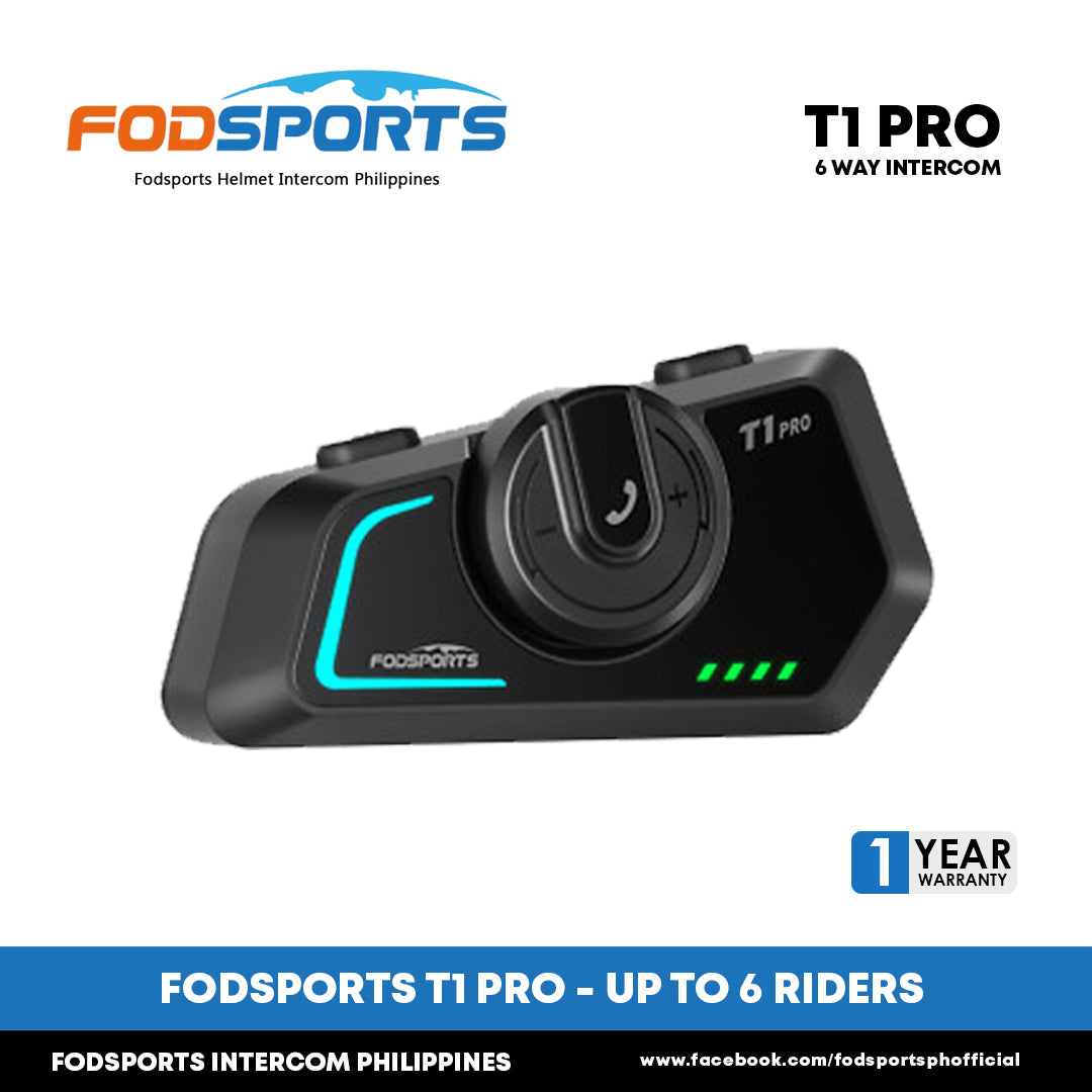 Fodsports T1-PRO Motorcycle Helmet Bluetooth Intercom