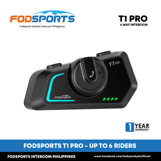 Fodsports T1-PRO Motorcycle Helmet Bluetooth Intercom