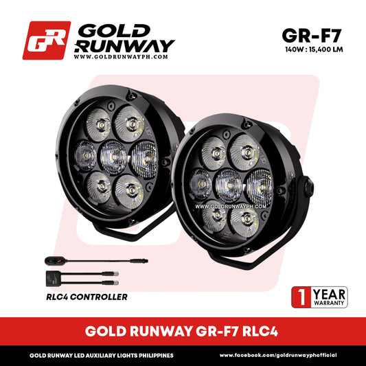 Gold Runway GR-F7 RLC4 140W 6300K 11000LM Motorcycle Lights