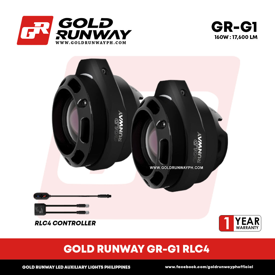 Gold Runway GR-G1 RLC4-2 160W 6300K 17600LM Motorcycle Lights