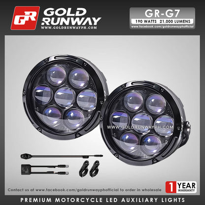 Gold Runway GR-G7 190W 6300K 21000LM Motorcycle Lights