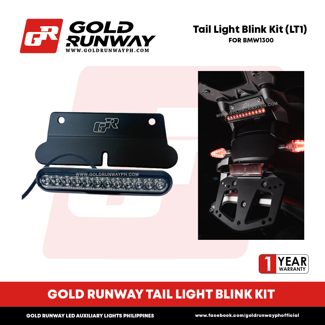 Gold Runway Tail Light Blink Kit (LT1) for BMW R 1300 GS – Gold
