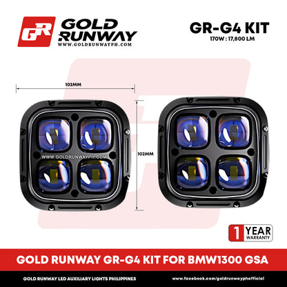 Gold Runway GR-G4 KIT FOR BMW1300 GSA 170W Motorcycle Lights