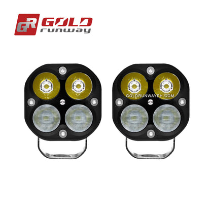 Gold Runway GR-X4 Combo 40W 6000K 4200LM Motorcycle Lights