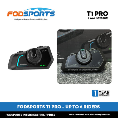 Fodsports T1-PRO Motorcycle Helmet Bluetooth Intercom