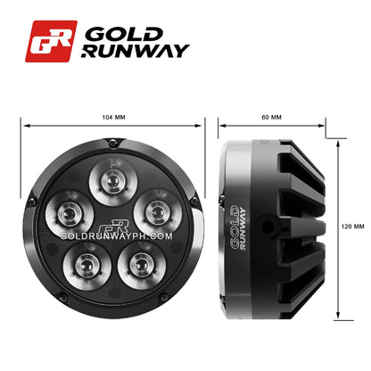 Gold Runway GR-X5 PRO 150W 6300K 15750LM Motorcycle Lights