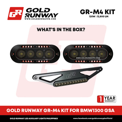 Gold Runway GR-M4 KIT FOR BMW1300 GSA 120W Motorcycle Lights