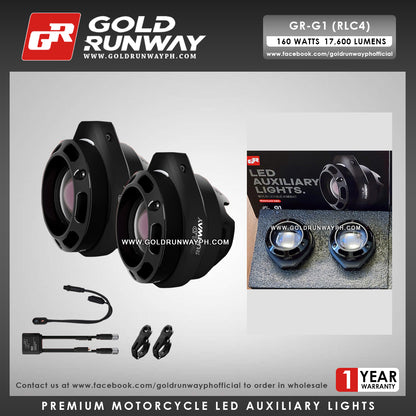 Gold Runway GR-G1 RLC4-2 160W 6300K 17600LM Motorcycle Lights