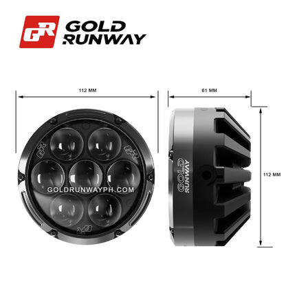 Gold Runway GR-G7 190W 6300K 21000LM Motorcycle Lights