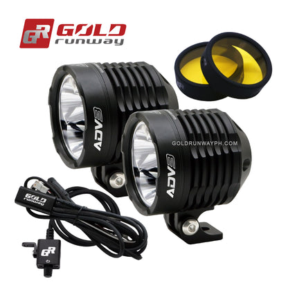 Gold Runway GR-ADV3 Spot 30W 6000K 3000LM Motorcycle Lights