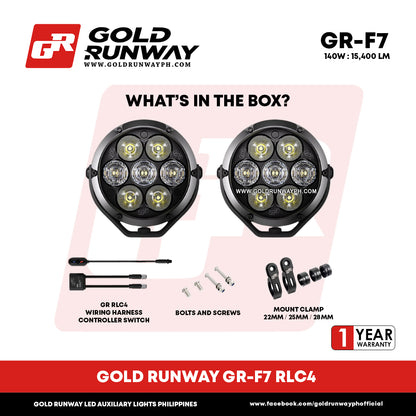 Gold Runway GR-F7 RLC4 140W 6300K 11000LM Motorcycle Lights