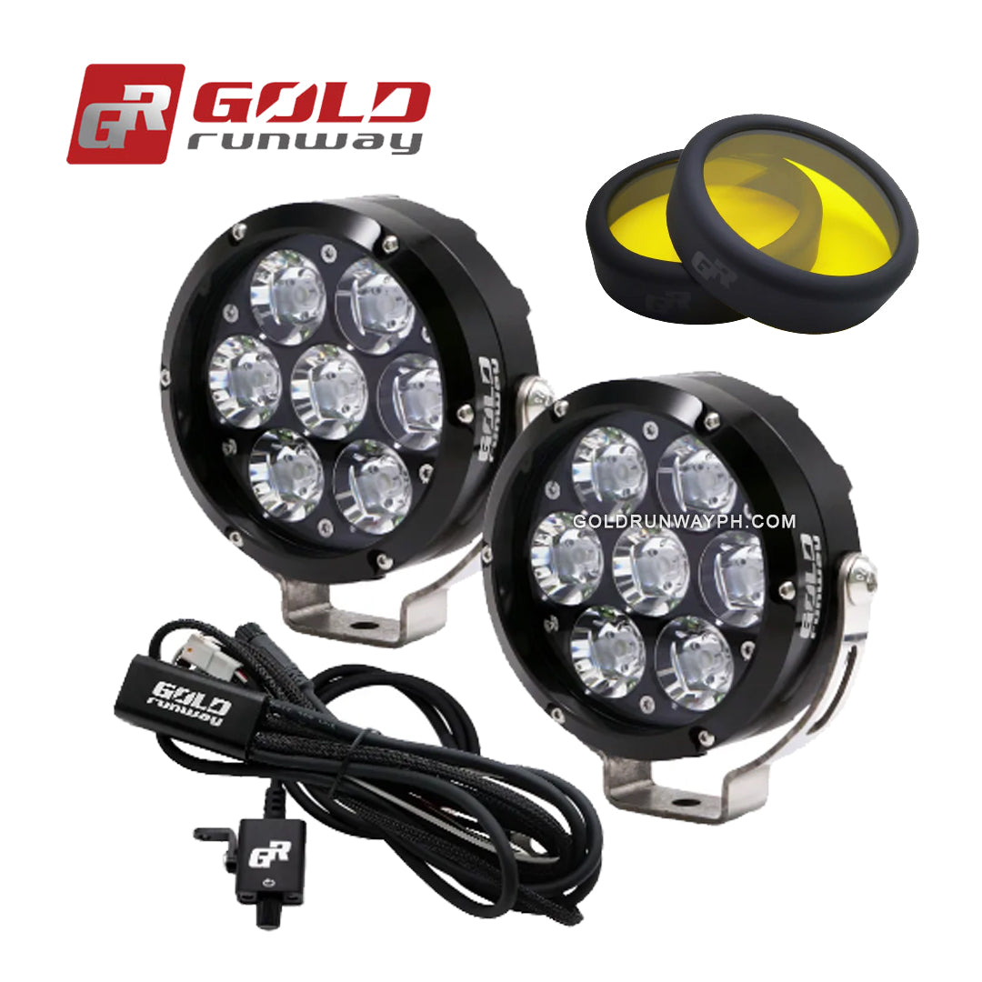 Gold Runway GR-70X Combo 70W 6000K 7500LM Motorcycle Lights