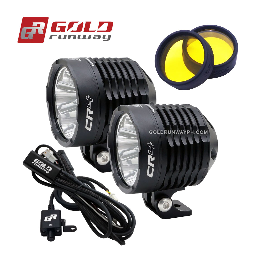 Gold Runway GR-CR4 Spot 35W 6000K 3800LM Motorcycle Lights