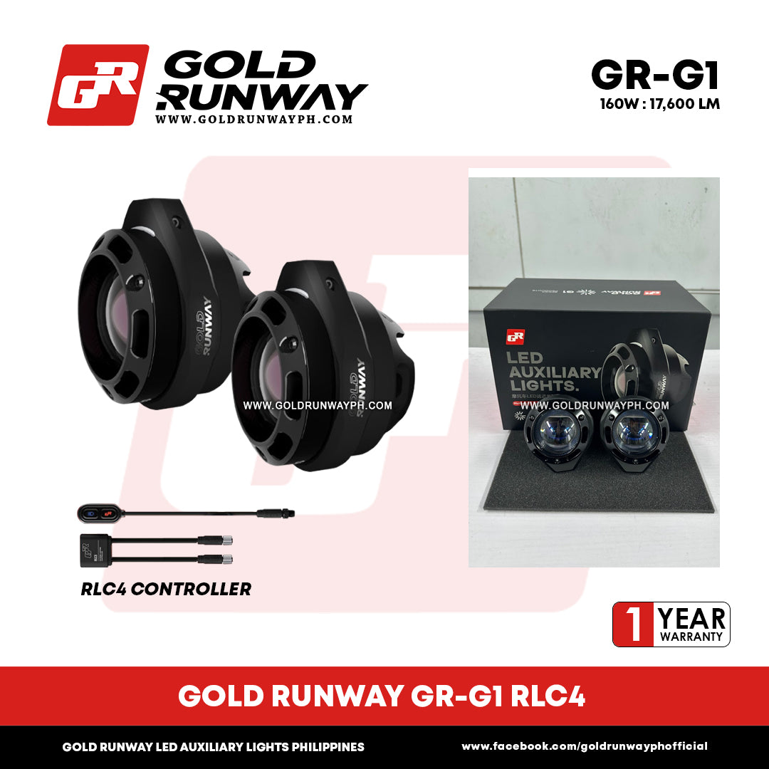 Gold Runway GR-G1 RLC4-2 160W 6300K 17600LM Motorcycle Lights