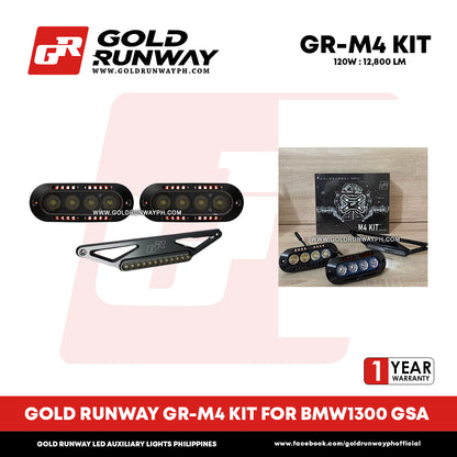 Gold Runway GR-M4 KIT FOR BMW1300 GSA 120W Motorcycle Lights