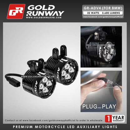 Gold Runway GR-ADV4 (for BMW) 32W 6300K 3600LM Motorcycle Lights
