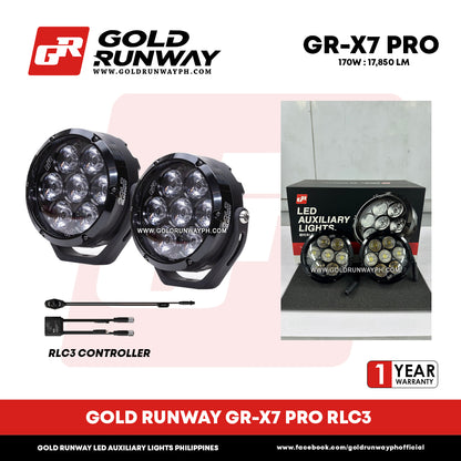 Gold Runway GR-X7 PRO RLC3 170W 6300K 17850LM Motorcycle Lights