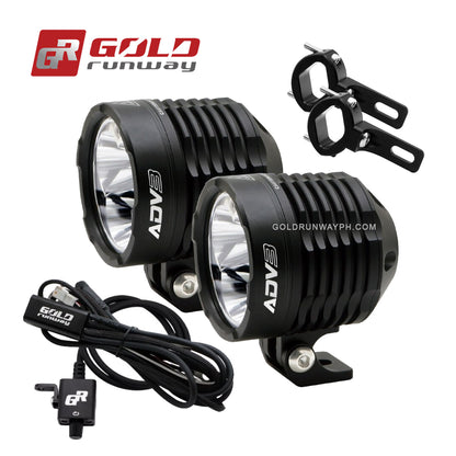 Gold Runway GR-ADV3 Spot 30W 6000K 3000LM Motorcycle Lights