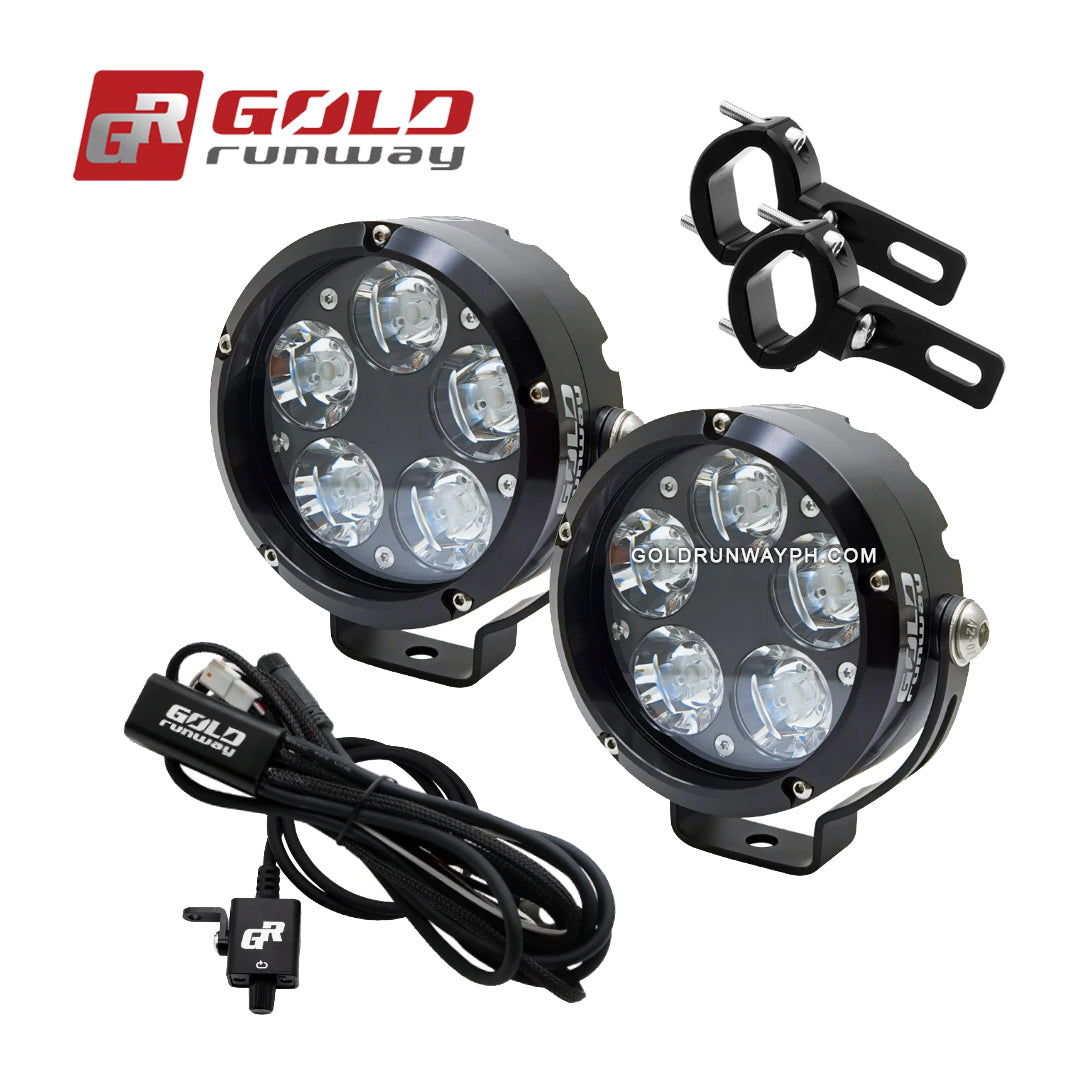 Gold Runway GR-50X Combo 50W 6000K 6000LM Motorcycle Lights