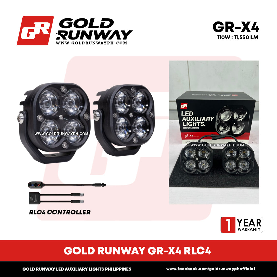 Gold Runway GR-X4 RLC4 110W 6300K 11550LM Motorcycle Lights