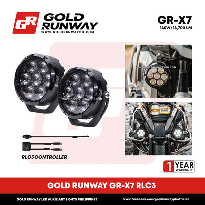 Gold Runway GR-X7 RLC3 140W 6300K 14700LM Motorcycle Lights