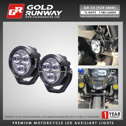 Gold Runway GR-X3 (for BMW) 76W 6300K 7980LM Motorcycle Lights