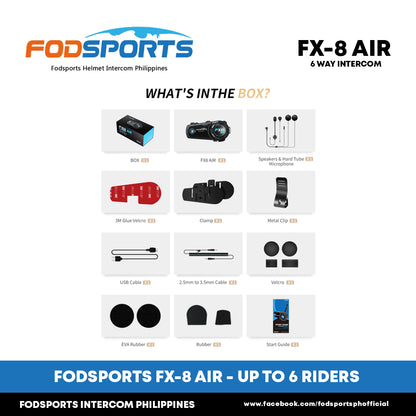 Fodsports FX-8 AIR Motorcycle Helmet Bluetooth Intercom
