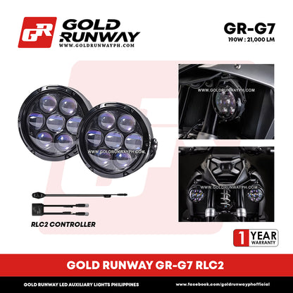 Gold Runway GR-G7 190W 6300K 21000LM Motorcycle Lights
