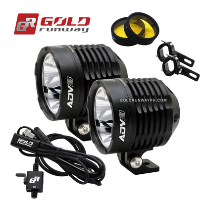 Gold Runway GR-ADV3 Spot 30W 6000K 3000LM Motorcycle Lights