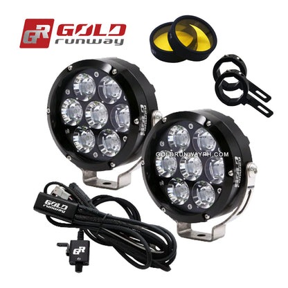 Gold Runway GR-70X Combo 70W 6000K 7500LM Motorcycle Lights