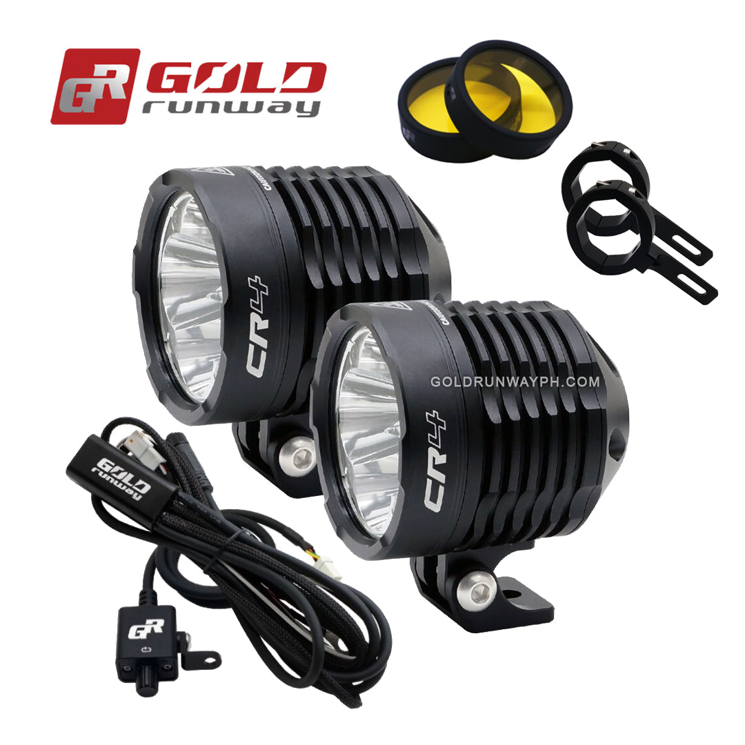 Gold Runway GR-CR4 Spot 35W 6000K 3800LM Motorcycle Lights