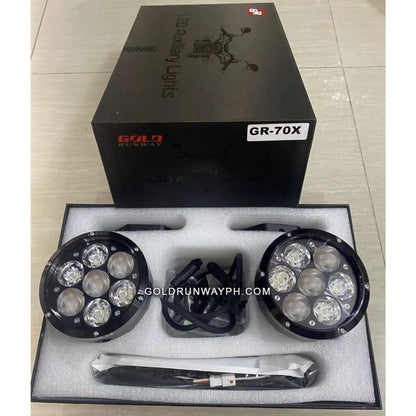 Gold Runway GR-70X Combo 70W 6000K 7500LM Motorcycle Lights